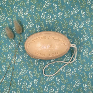 Savon artisanal melon charentais cordelette